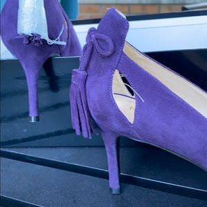 Nine West Purple Suede Shoes